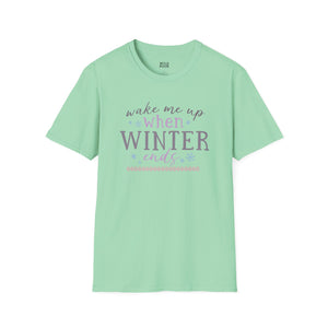 Wake Me Up When Winter Ends Tee-Adult Tees-Wild Pour