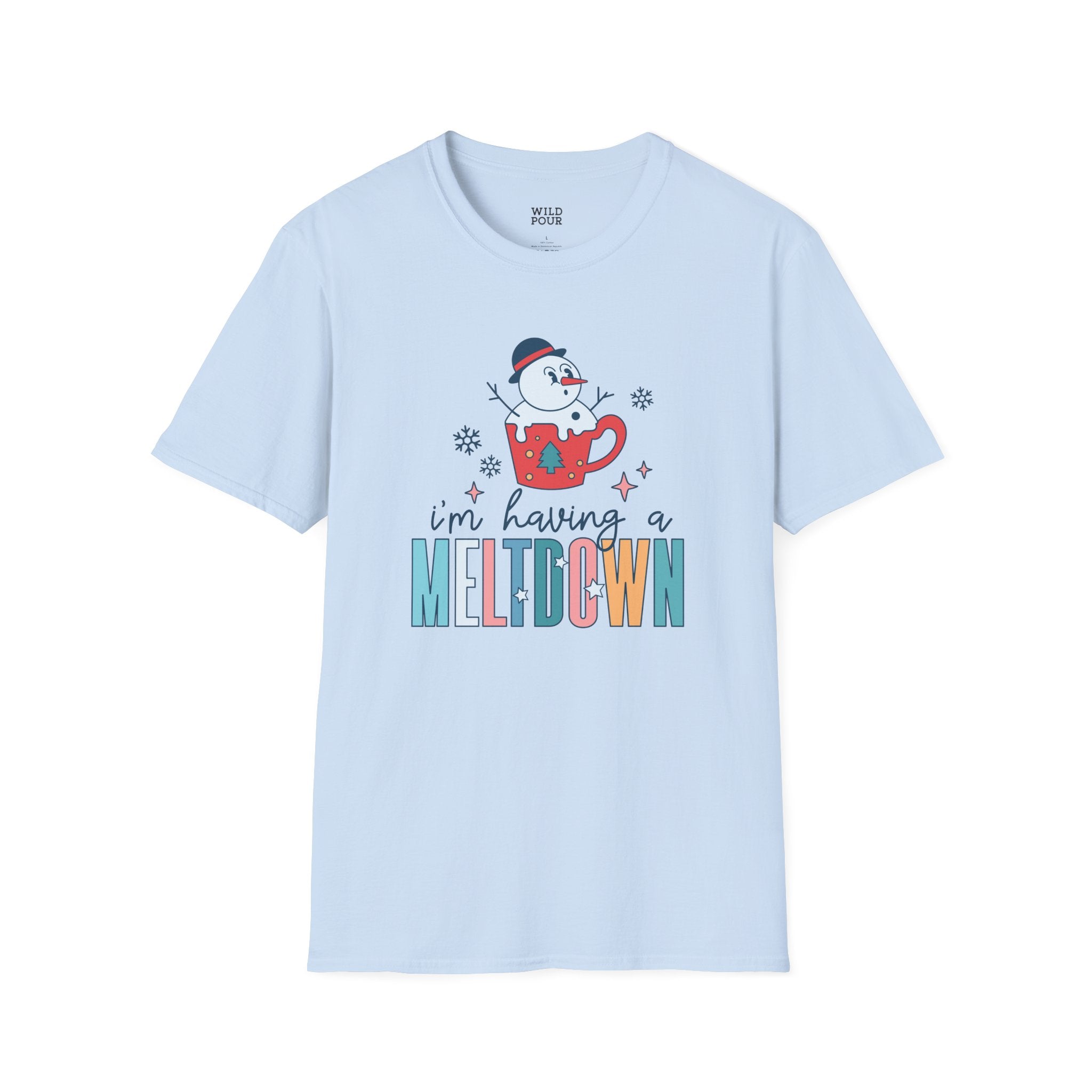 I'm Having a Meltdown, Snowman Tee-Adult Tees-Wild Pour