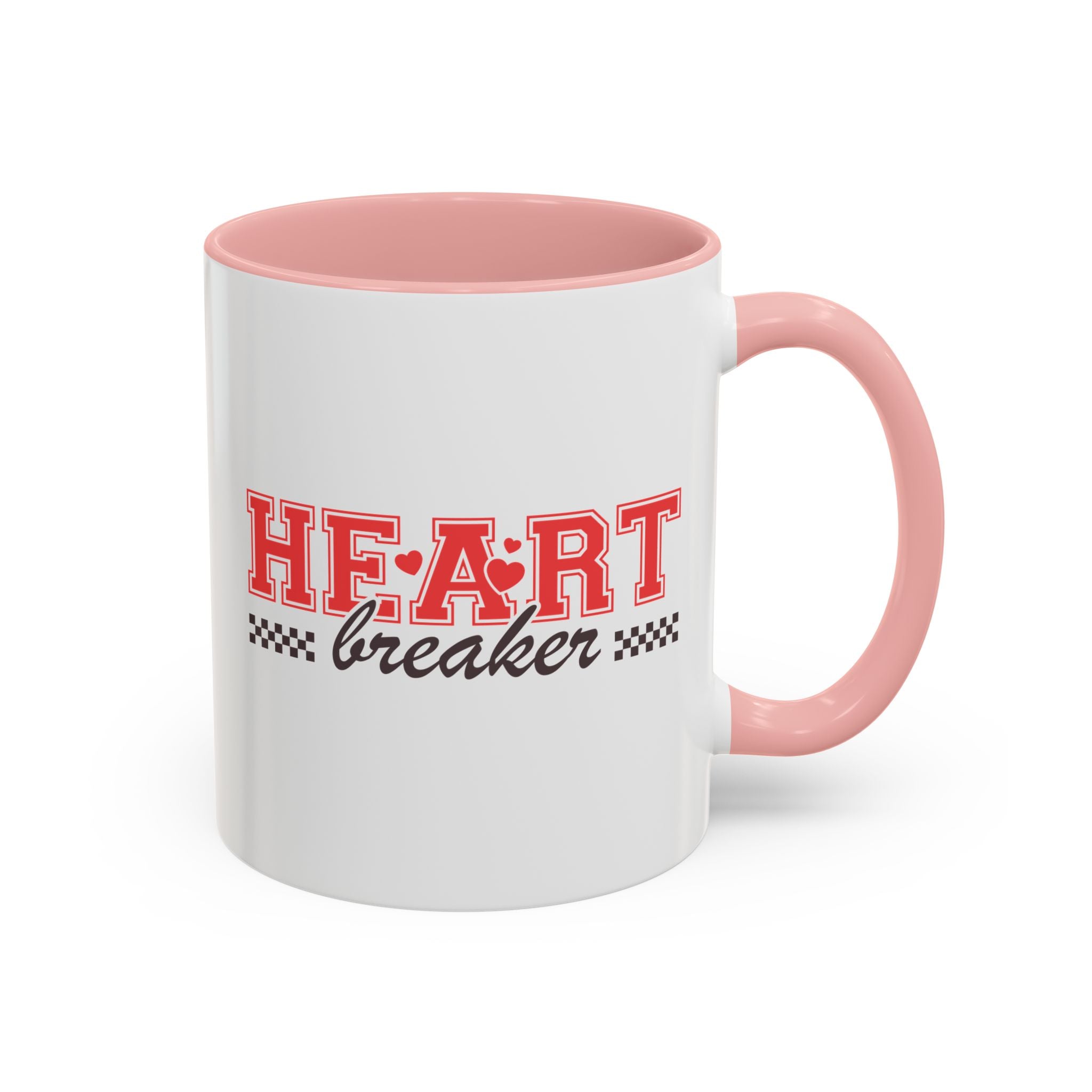 Heart Breaker, Anti-Valentine's Day Mug - Available in a variety of vibrant accent colors, and in 15oz and 11oz sizes. Dishwasher and microwave safe.