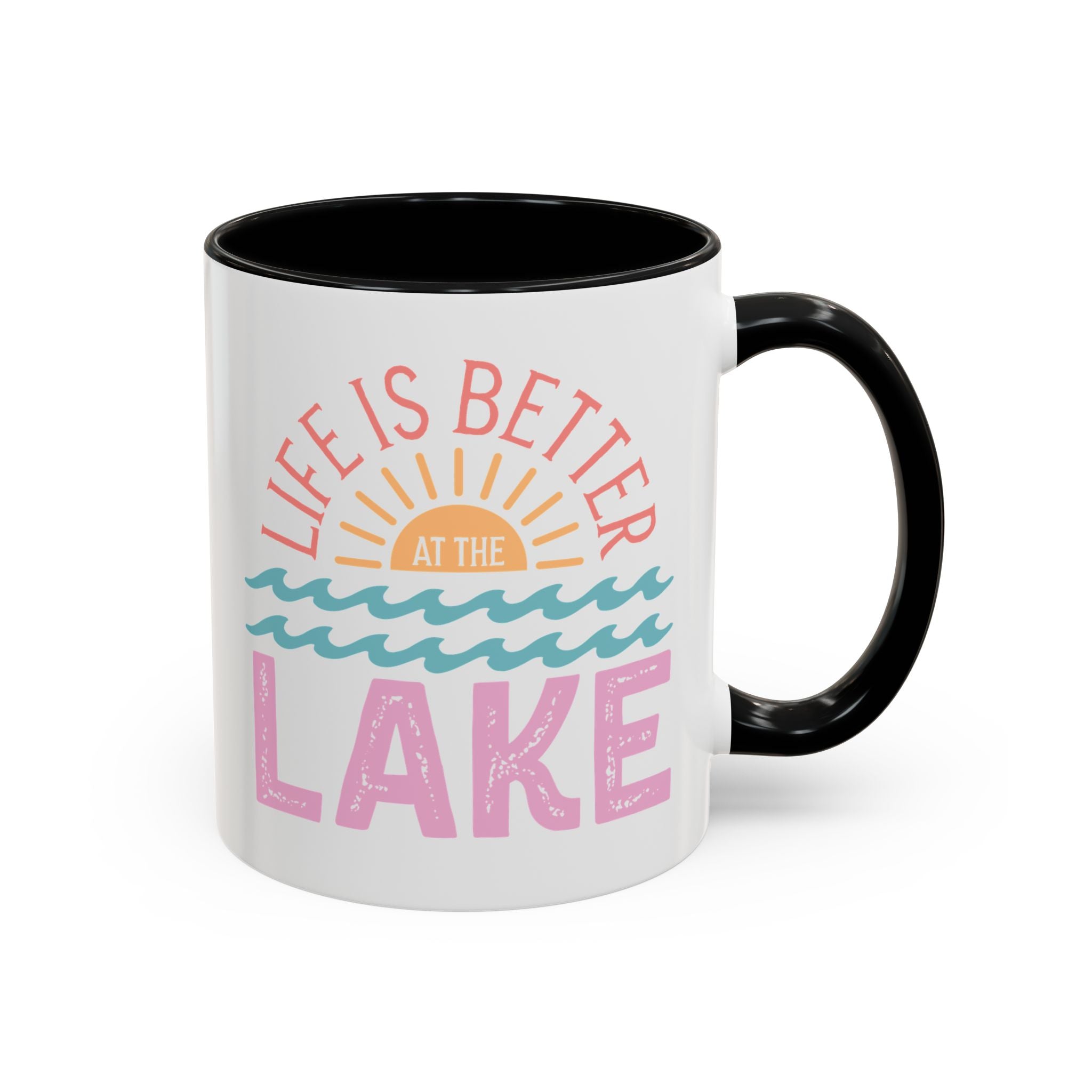 Life is Better at the Lake, Distressed Sunshine Summer Mug