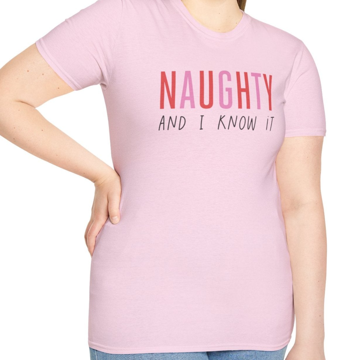 Naughty and I Know It Tee-Adult Tees-Wild Pour