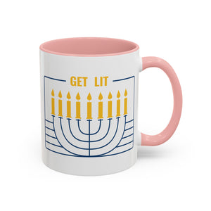 Get Lit, Menorah Mug-Mug-Wild Pour