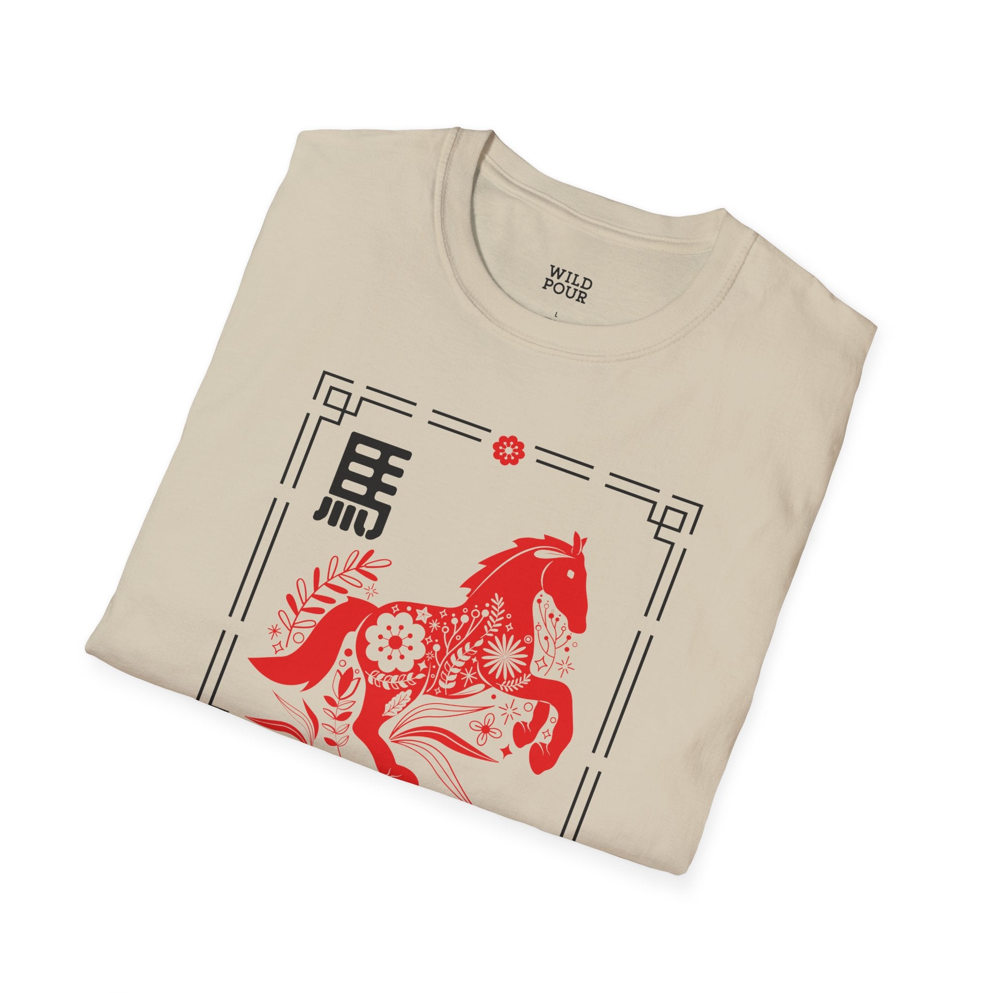 Year of the Horse, Lunar New Year Tee-Adult Tees-Wild Pour