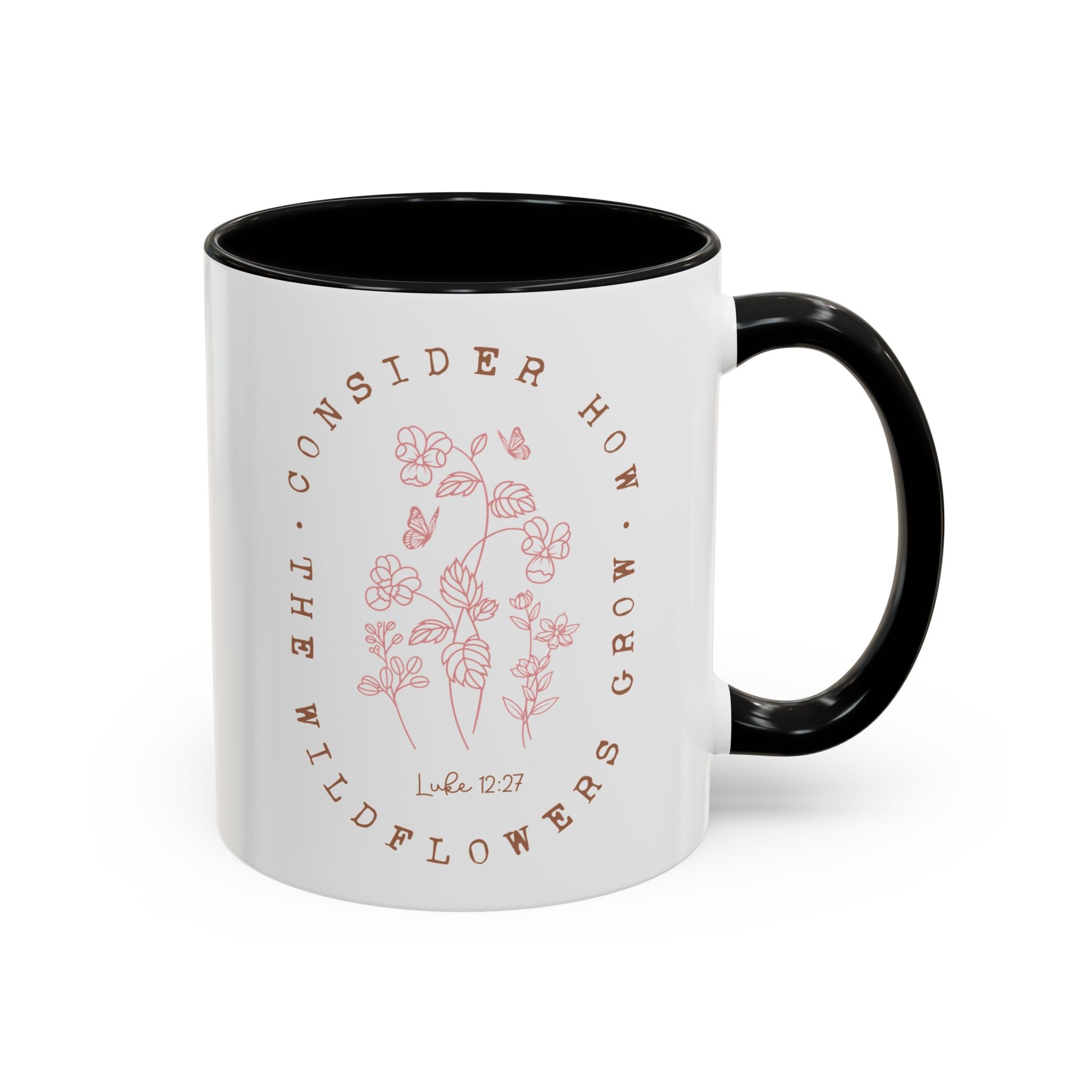 Consider How the Wildflowers Grow, Luke 12:27 | Mug