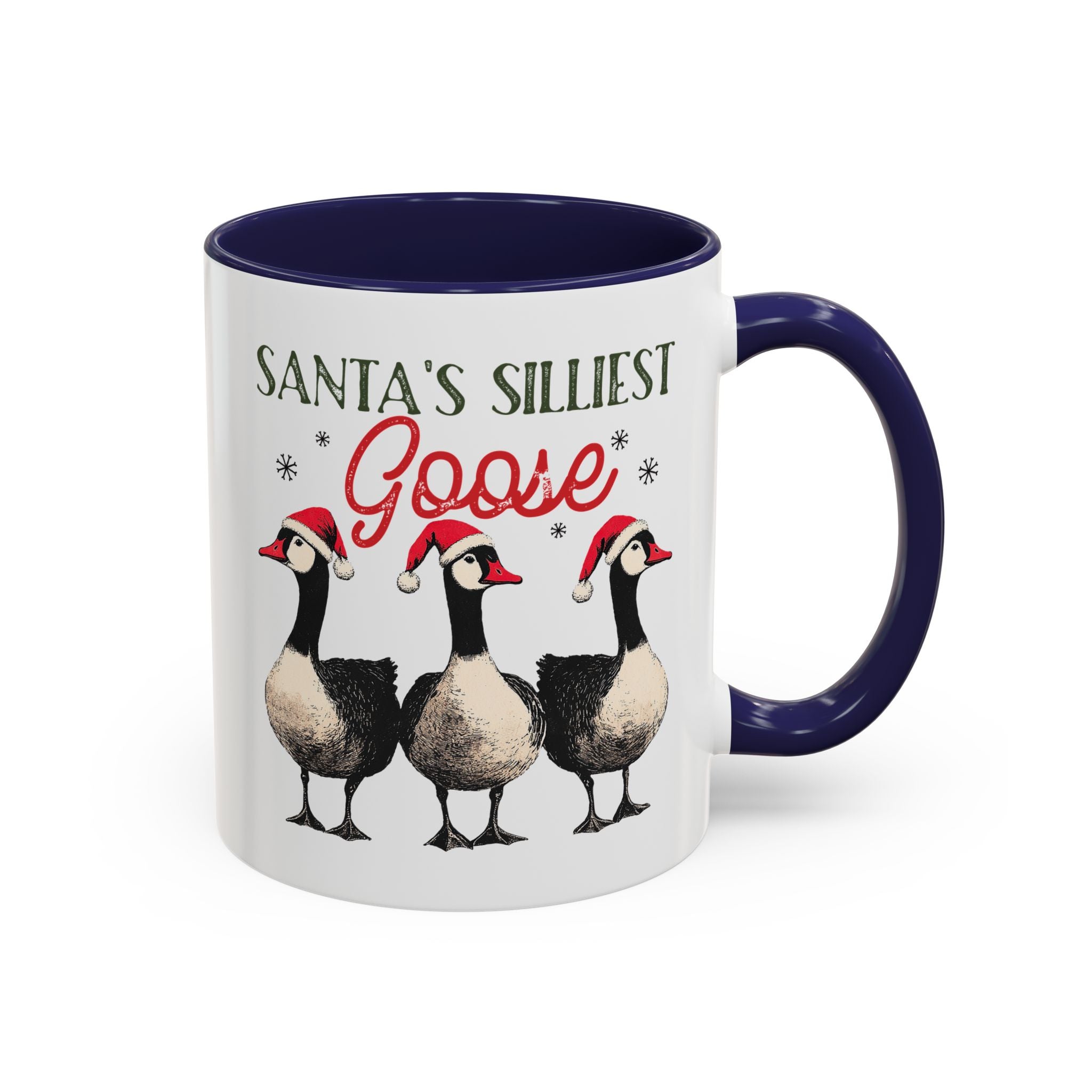 Santa's Silliest Goose, Christmas Farm Geese Mug-Mug-Wild Pour