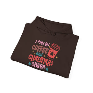 I Run on Coffee and Christmas Cheer Hoodie-Hoodie-Wild Pour