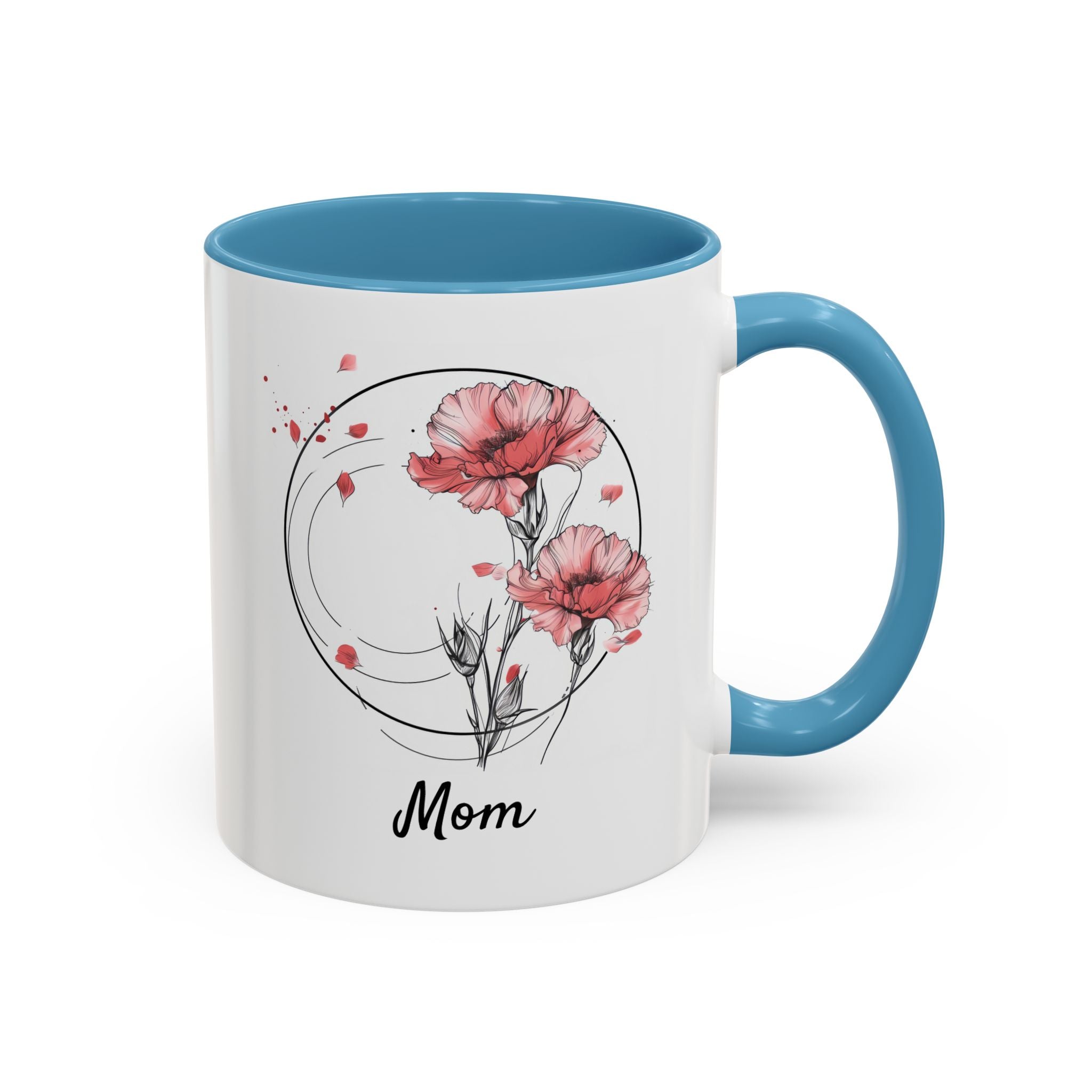 January Carnation, Personalized Birth Month Mug-Mug-Wild Pour