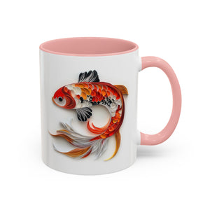 Koi Fish, Paper Quilling Mug-Mug-Wild Pour