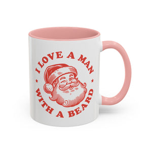 I Love a Man With a Beard, Funny Santa Mug-Mug-Wild Pour