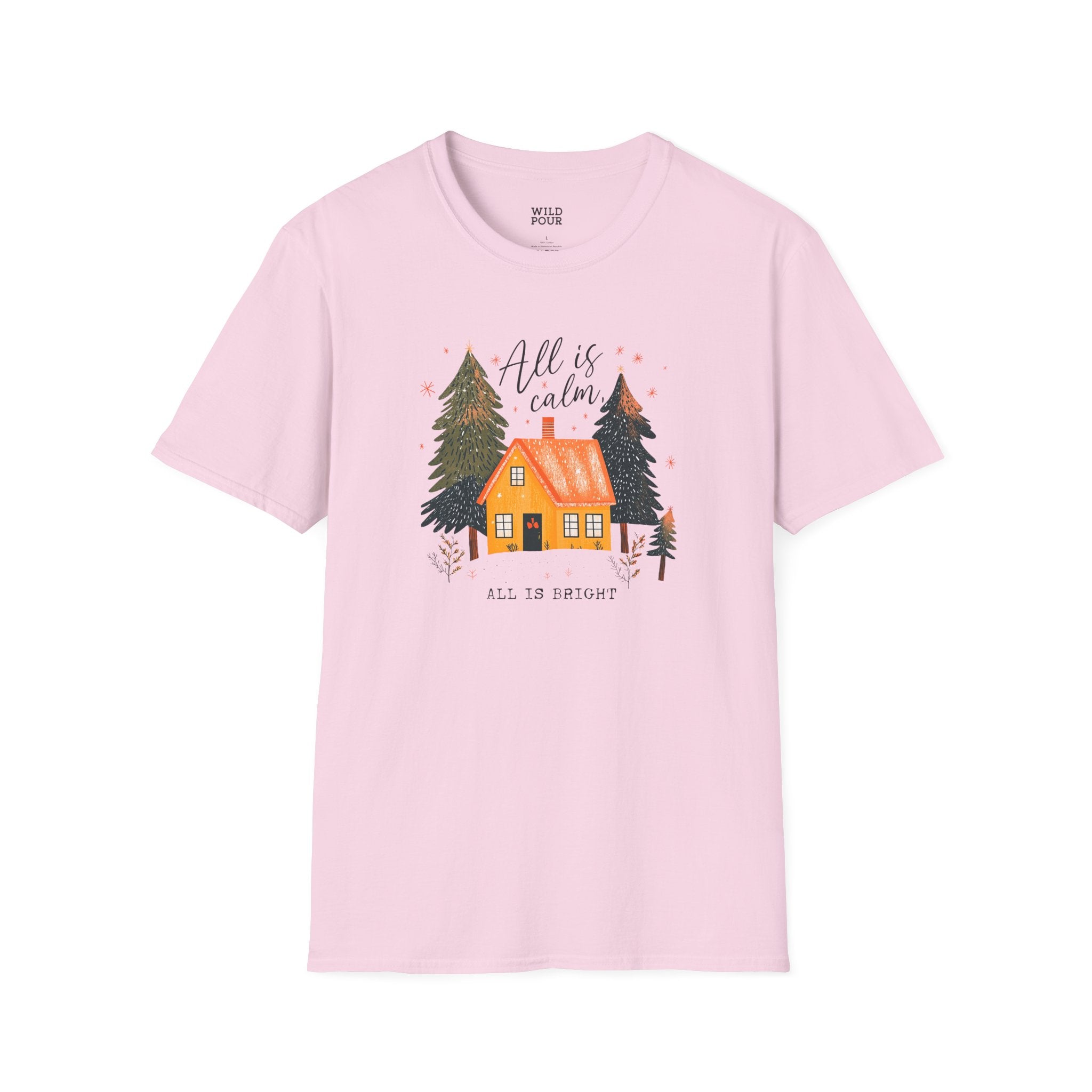 All is Calm, All is Bright Tee-Adult Tees-Wild Pour