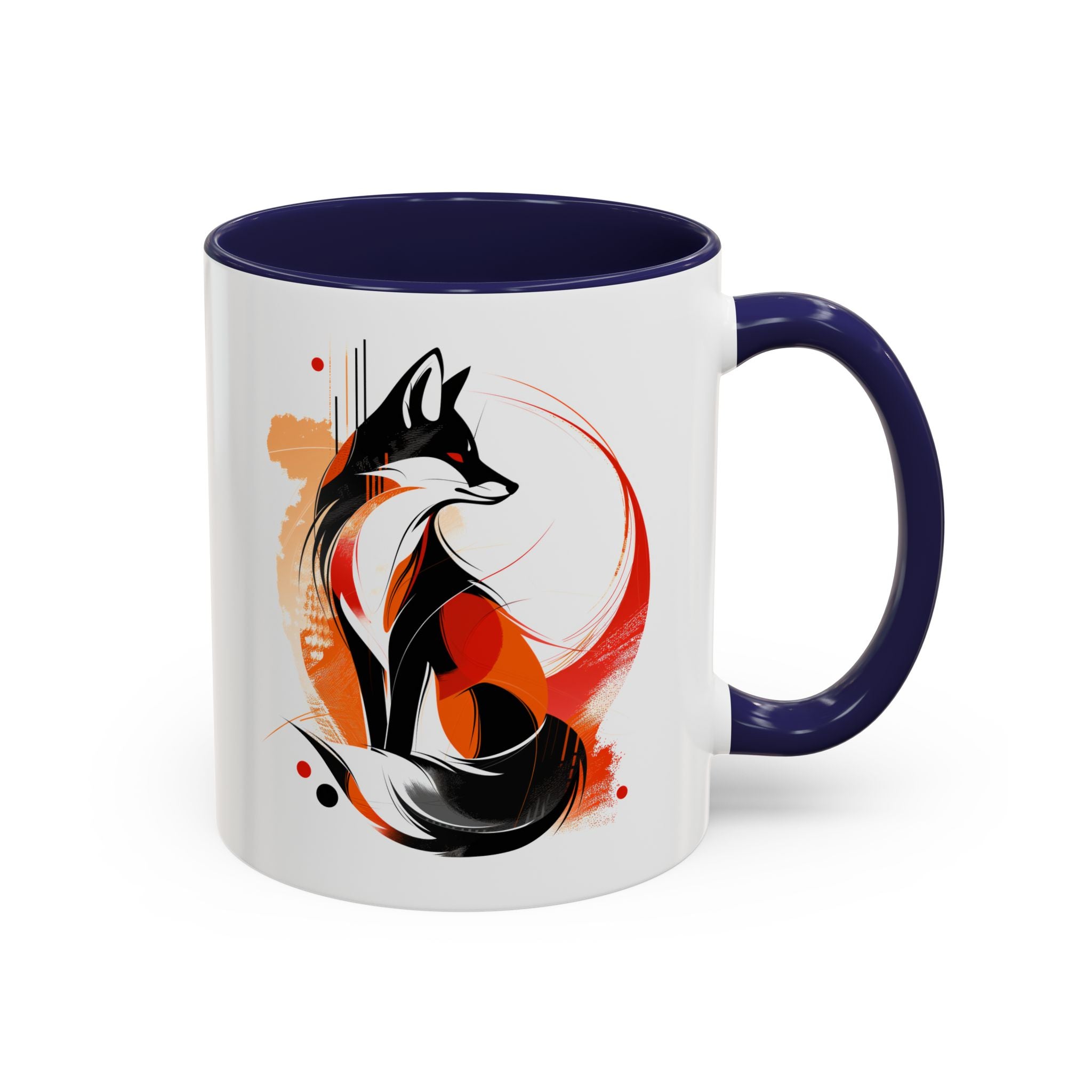 Bold Black and Red Fox Mug-Mug-Wild Pour