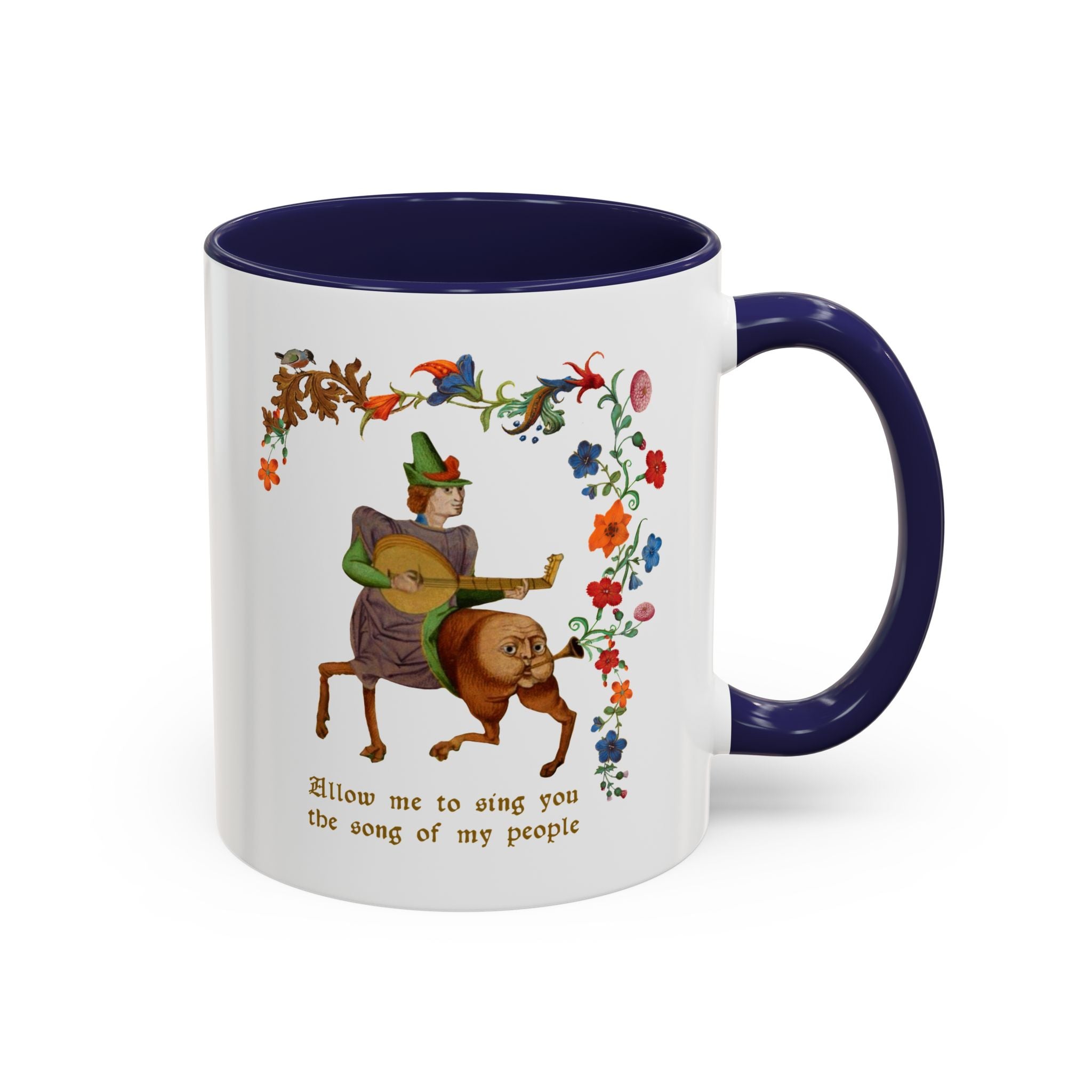 Illuminated Manuscript Butt Trumpeter Mug