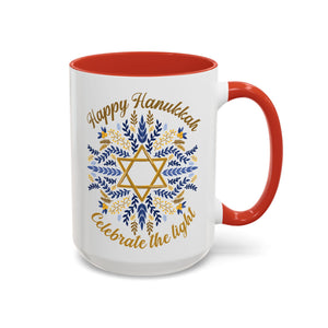 Happy Hanukkah, Celebrate the Light Mug-Mug-Wild Pour