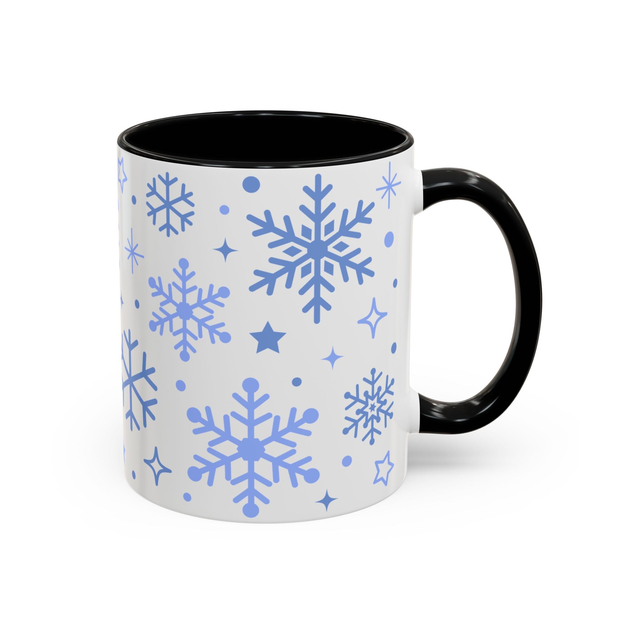 Winter Snowflakes, Wrap-Around Holiday Mug-Mug-Wild Pour