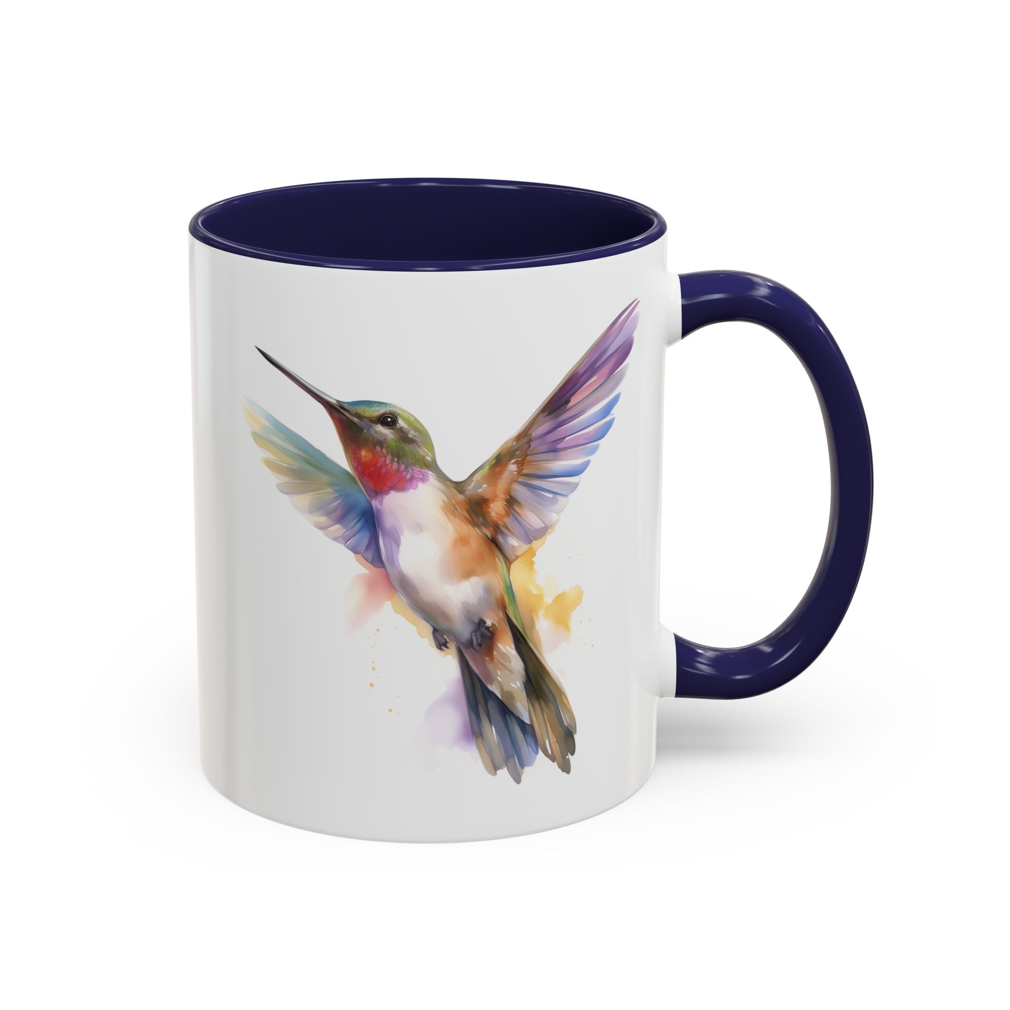 Hummingbird, Vibrant Watercolor Mug-Mug-Wild Pour