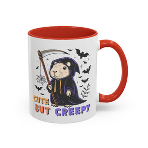 Cute But Creepy, Capybara Mug - Available in a variety of vibrant accent colors, and in 15oz and 11oz sizes. Dishwasher and microwave safe.