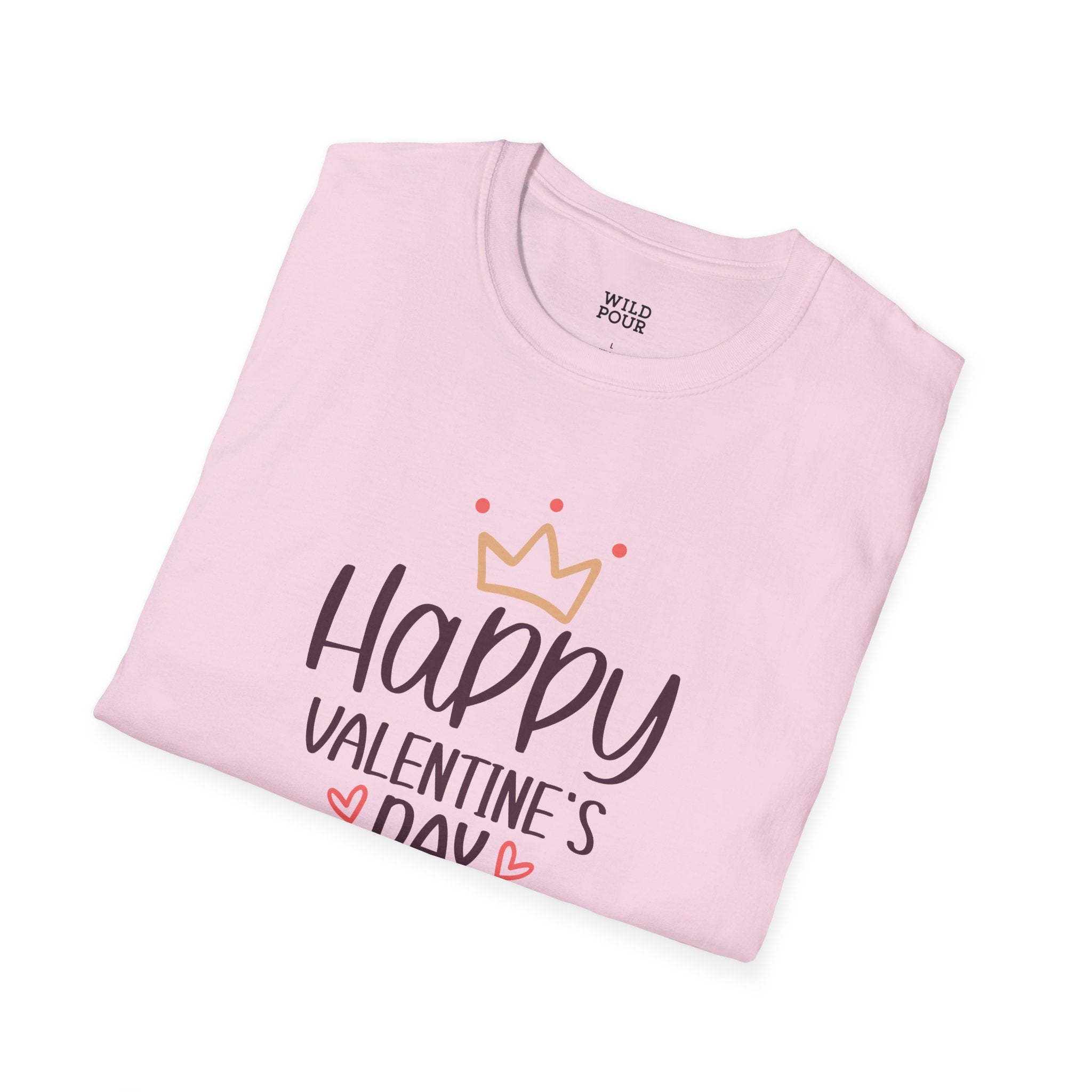 Happy Valentine's Day, Hearts and Crowns / T-Shirt