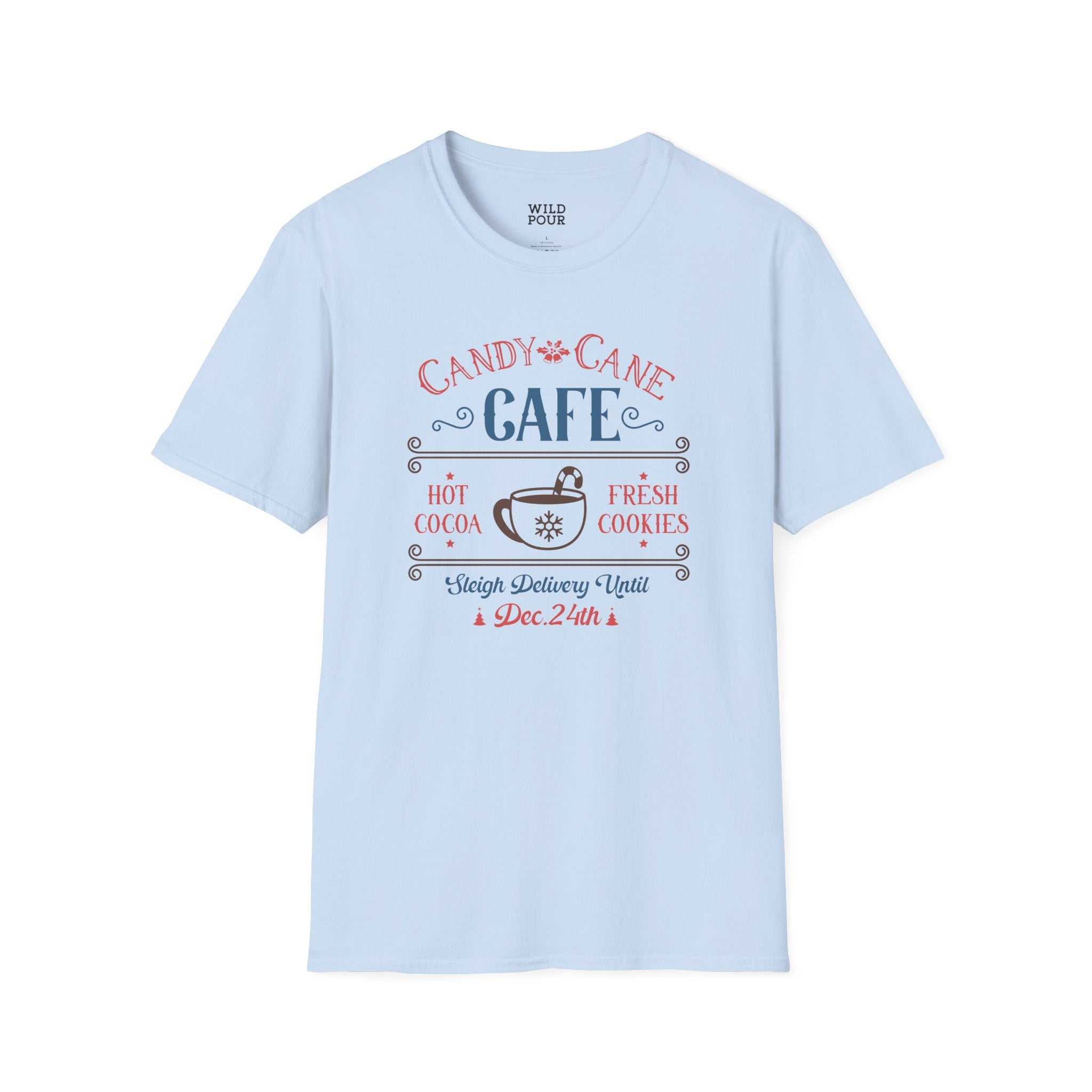 Candy Cane Cafe Tee-Adult Tees-Wild Pour