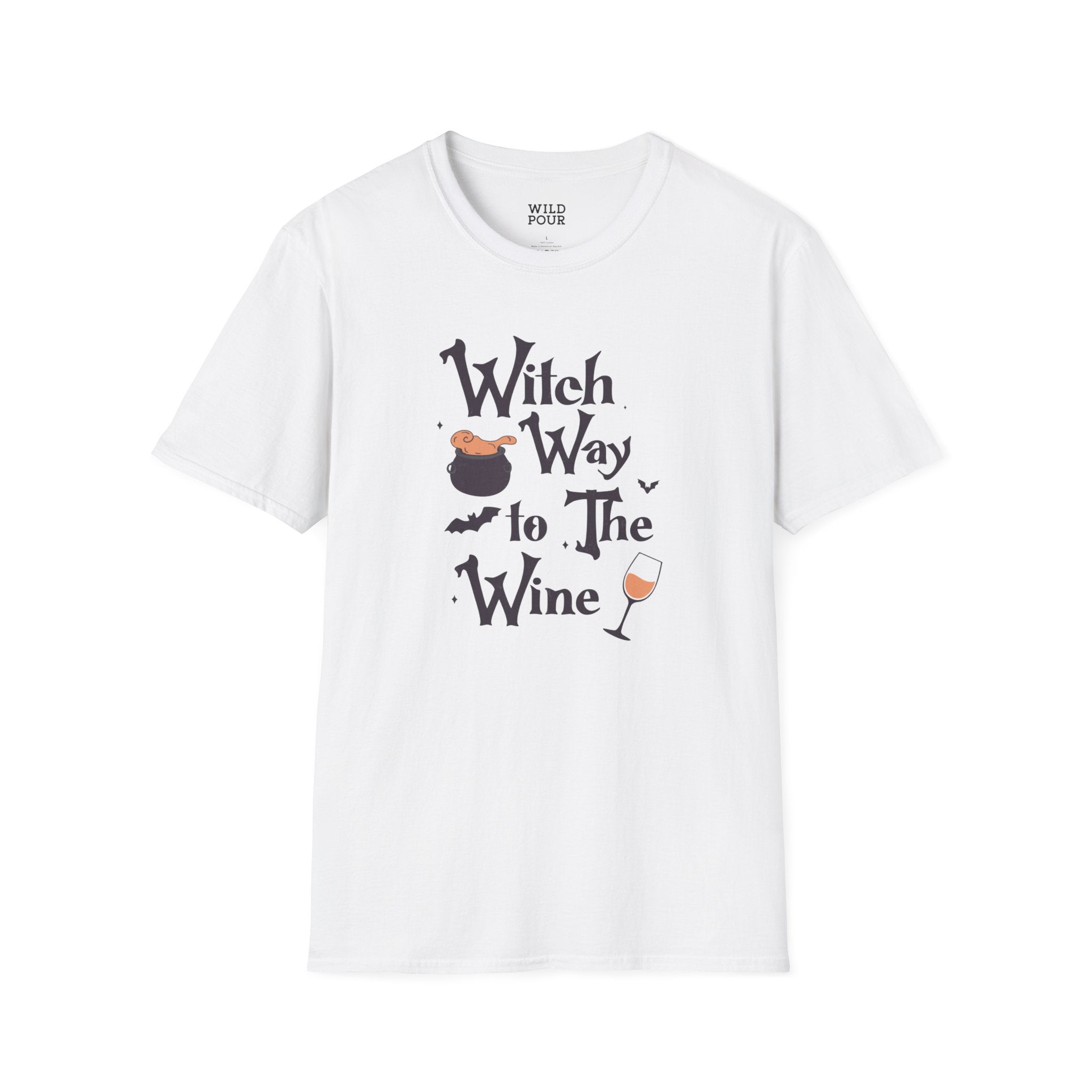 Witch Way to the Wine Tee-Adult Tees-Wild Pour