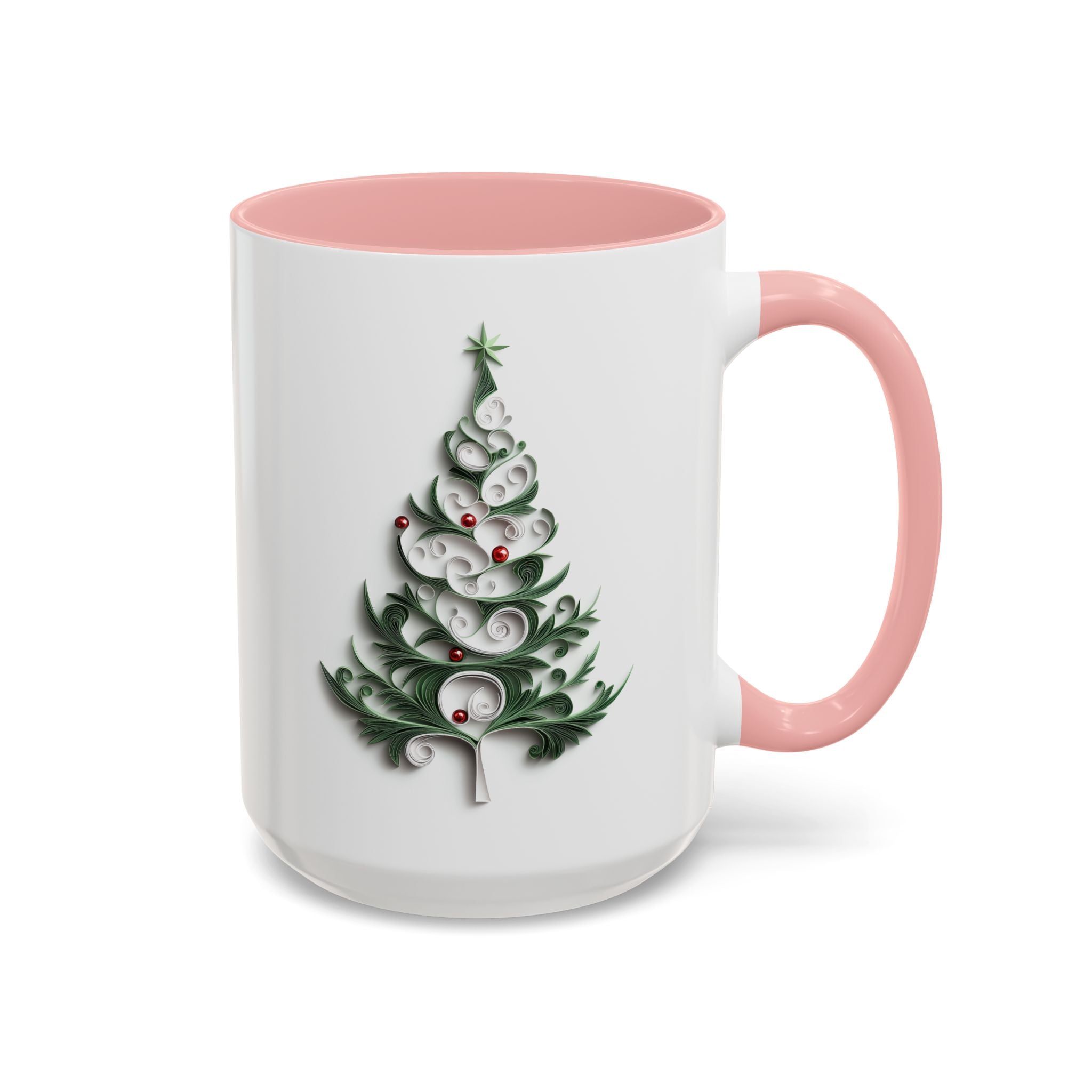 Christmas Tree, Paper Quilling Mug-Mug-Wild Pour