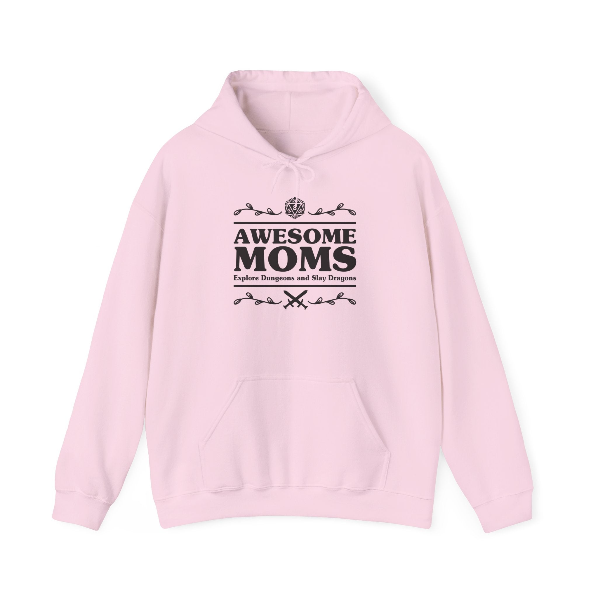 Awesome Moms Explore Dungeons & Slay Dragons, D&D Hoodie-Hoodie-Wild Pour