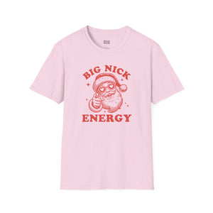 Big Nick Energy, Funny Santa Tee-Adult Tees-Wild Pour