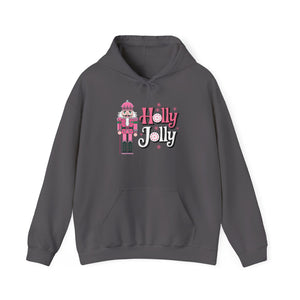 Holly Jolly Nutcracker, Christmas Hoodie-Hoodie-Wild Pour