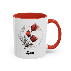 April Tulips, Personalized Birth Month Mug-Mug-Wild Pour