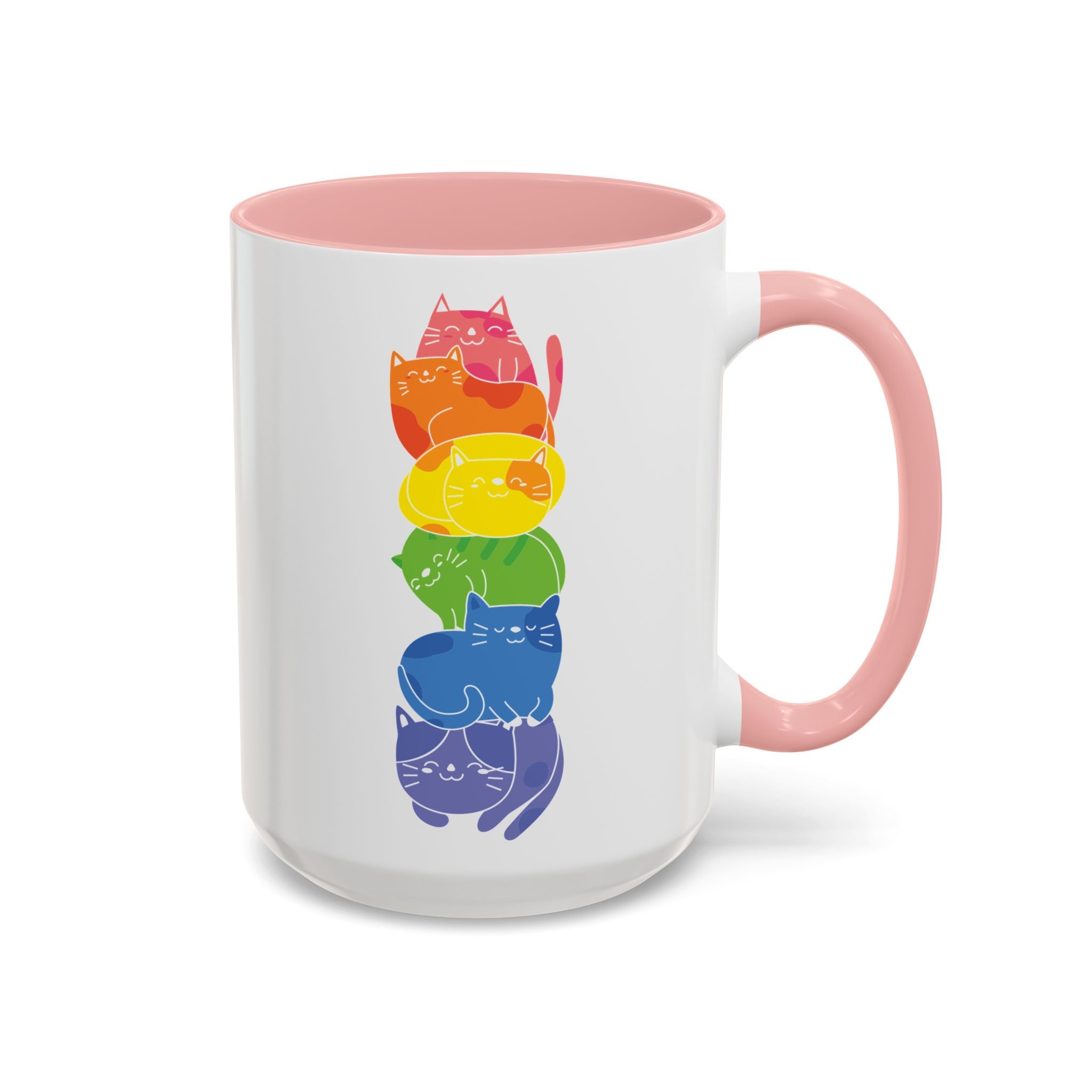 Rainbow Cat Stack Mug-Mug-Wild Pour