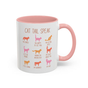 Cat Tail Speak, Cat Infographic Mug-Mug-Wild Pour