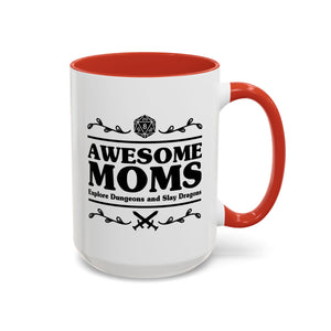 Awesome Moms Explore Dungeons & Slay Dragons, D&D Mug-Mug-Wild Pour