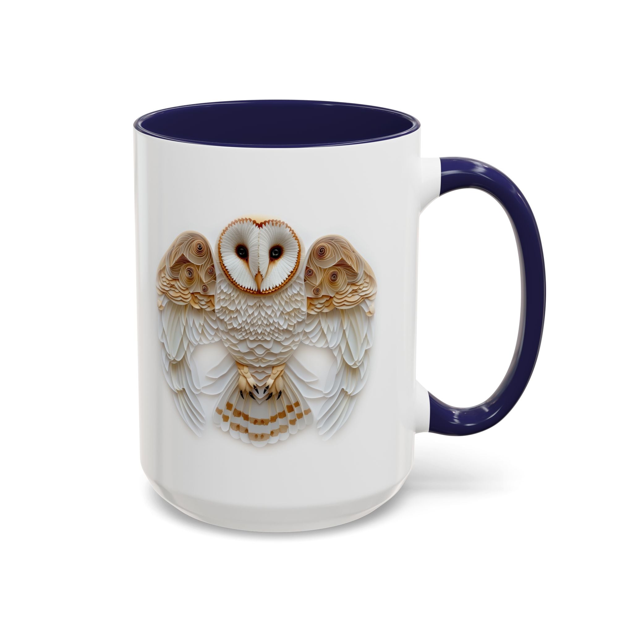 Barn Owl, Paper Quilling Mug-Mug-Wild Pour