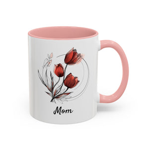 April Tulips, Personalized Birth Month Mug-Mug-Wild Pour