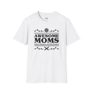 Awesome Moms Explore Dungeons & Slay Dragons, D&D Tee-Adult Tees-Wild Pour