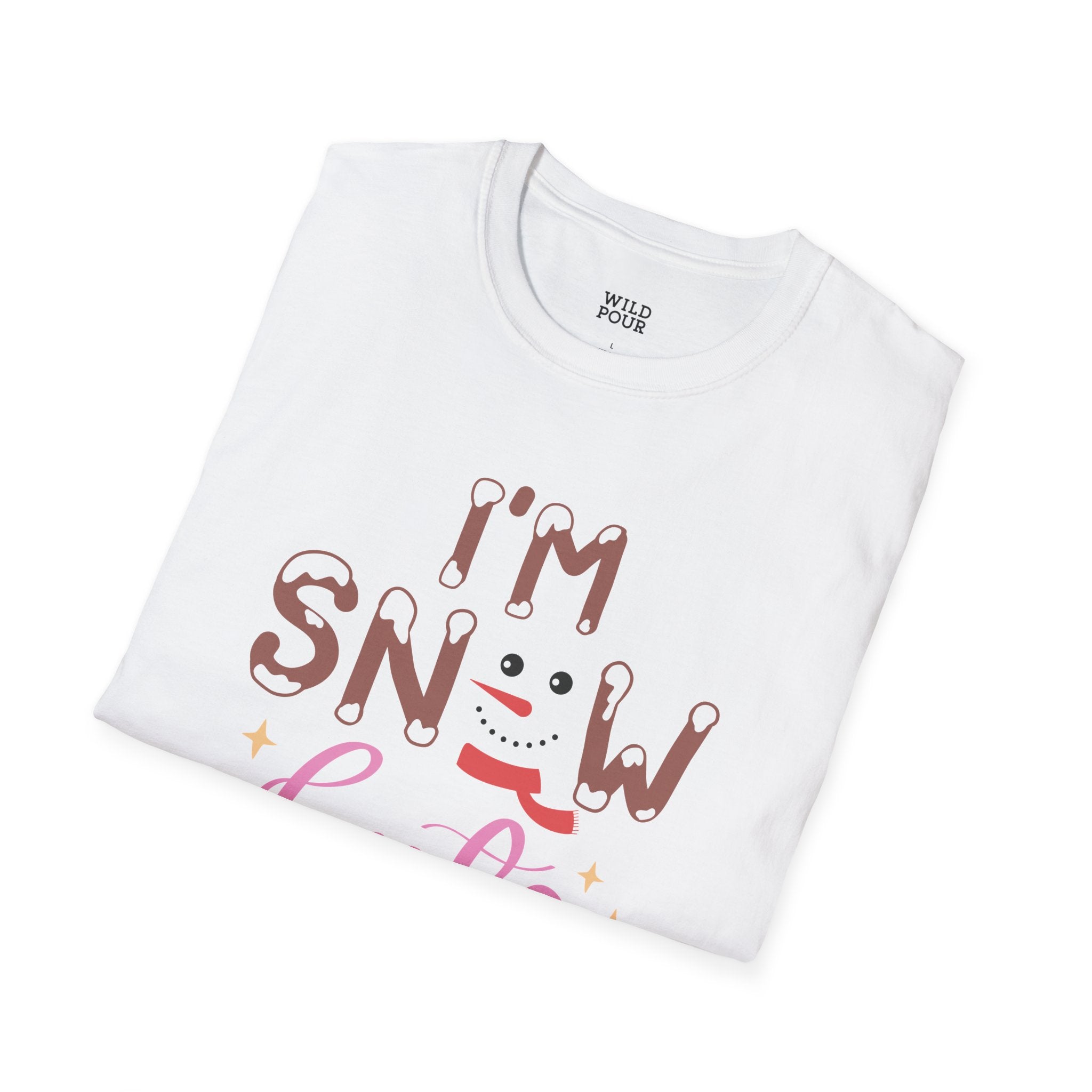 I'm Snow Cute, Snowman Tee-Adult Tees-Wild Pour