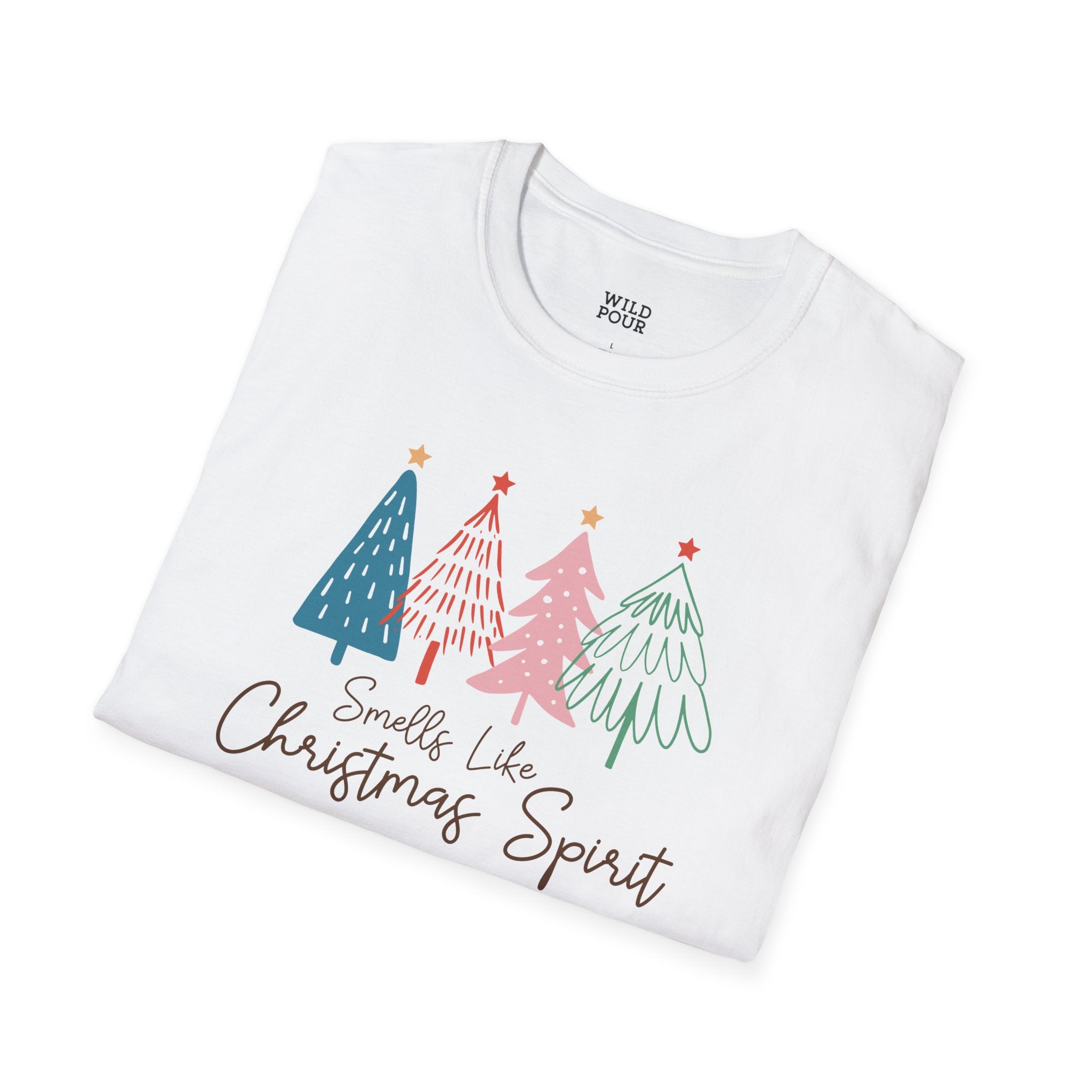 Smells Like Christmas Spirit Tee-Adult Tees-Wild Pour