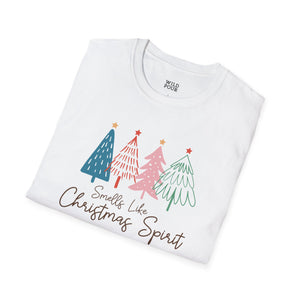 Smells Like Christmas Spirit Tee-Adult Tees-Wild Pour