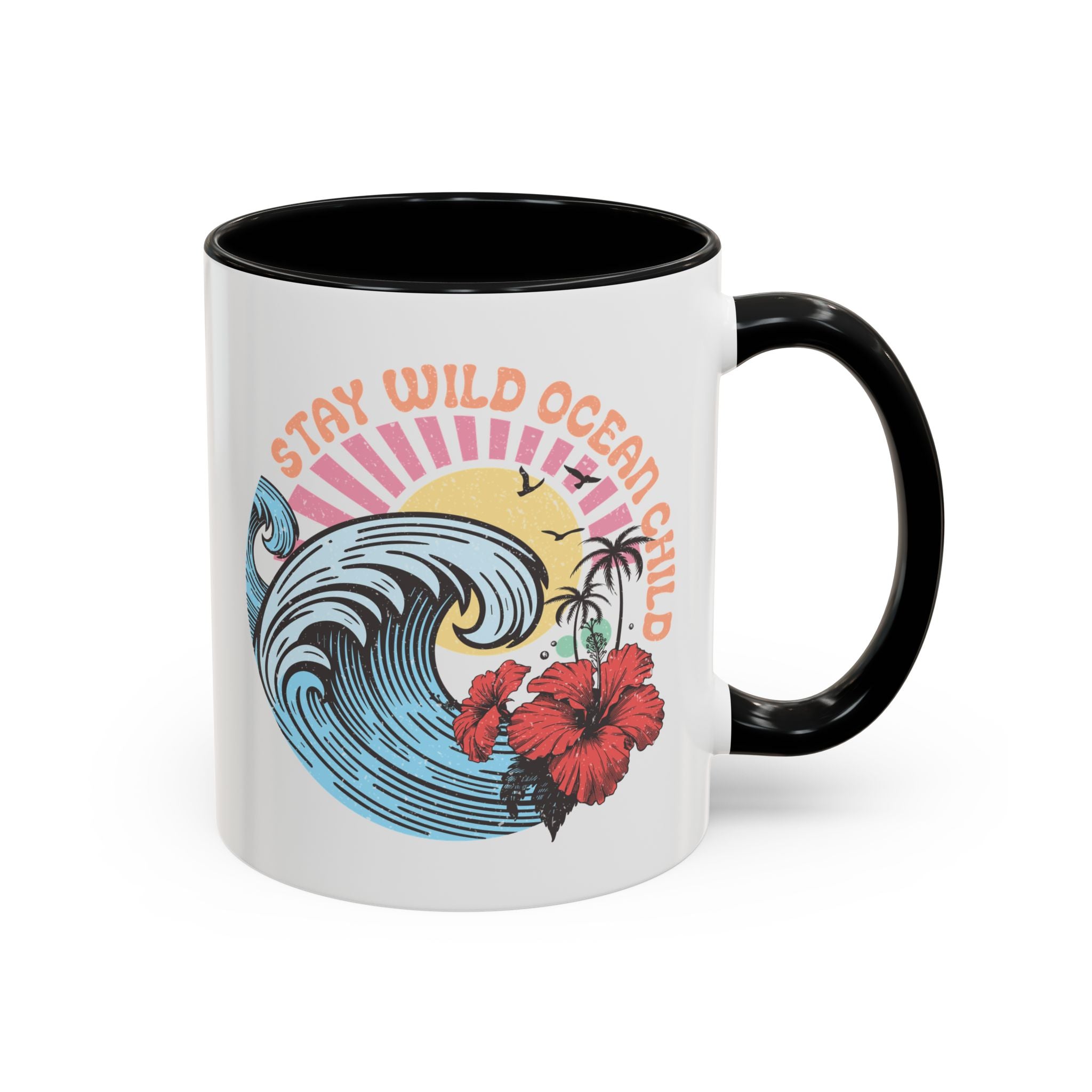 Stay Wild Ocean Child, Summer Waves Mug