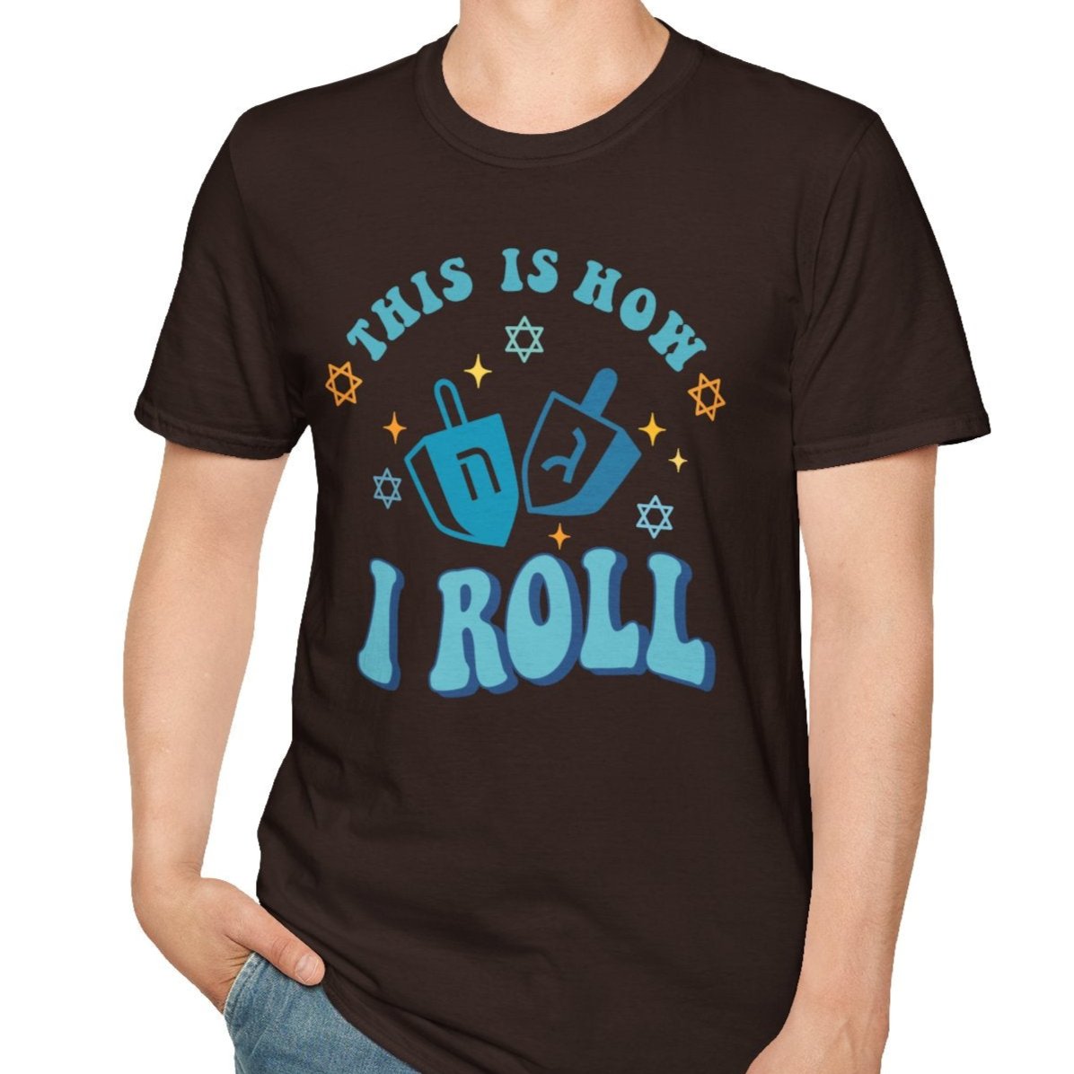 This is How I Roll, Dreidel Tee-Adult Tees-Wild Pour