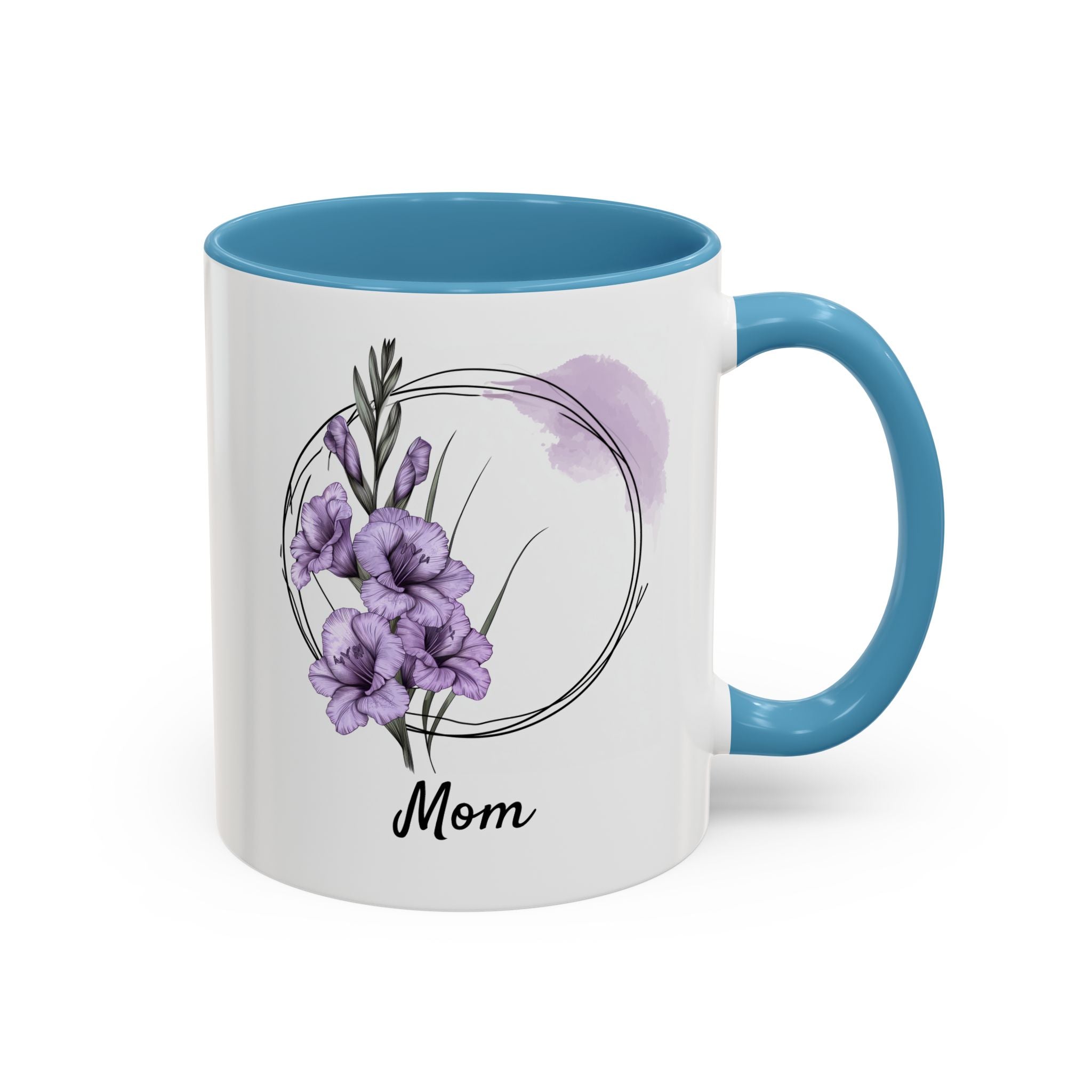 August Gladiolus, Personalized Birth Month Mug-Mug-Wild Pour