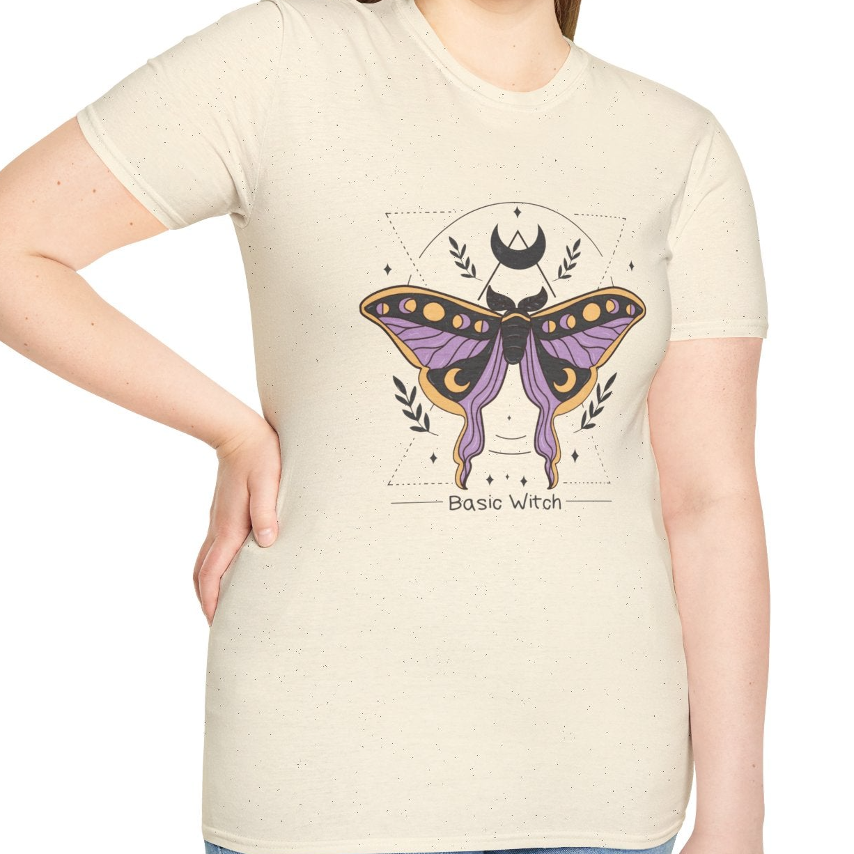 Basic Witch, Moth Tee-Adult Tees-Wild Pour