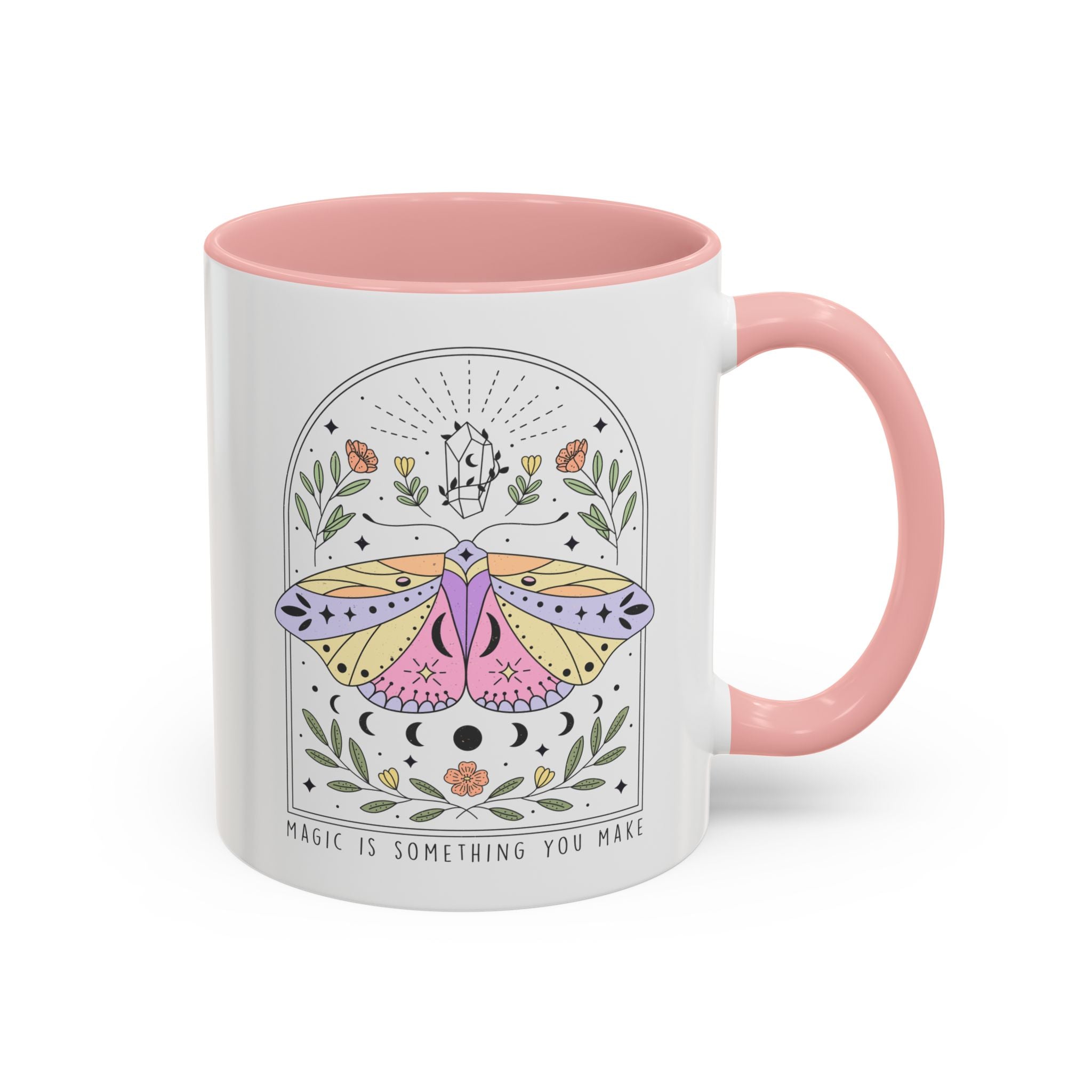 Magic is Something You Make, Boho Mystic Moth | Mug