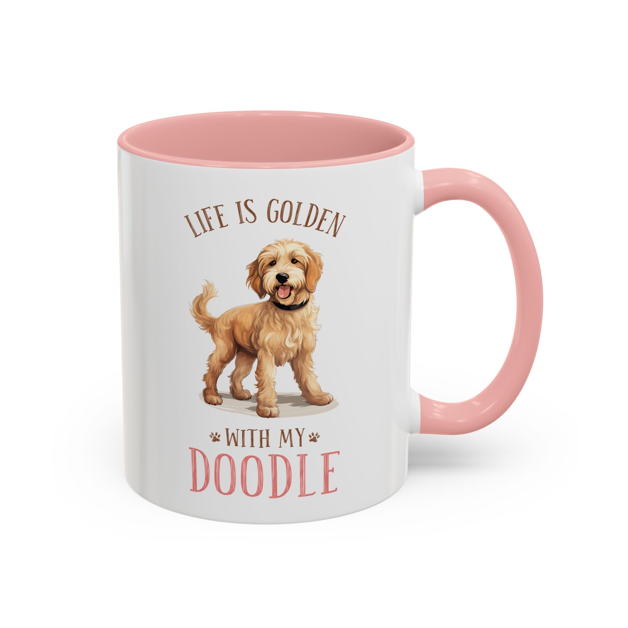 Life is Golden with My Doodle, Golden Doodle Dog Mug-Mug-Wild Pour