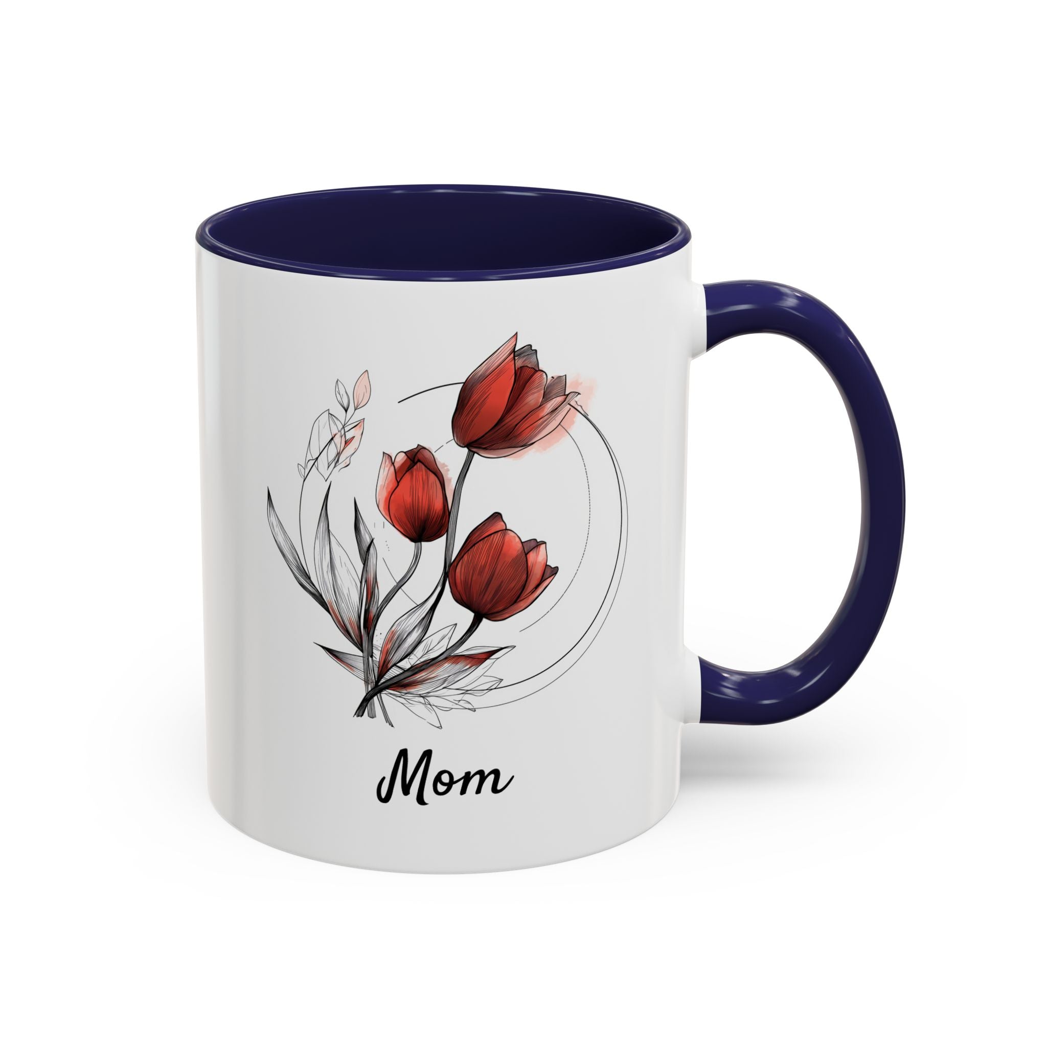 April Tulips, Personalized Birth Month Mug-Mug-Wild Pour