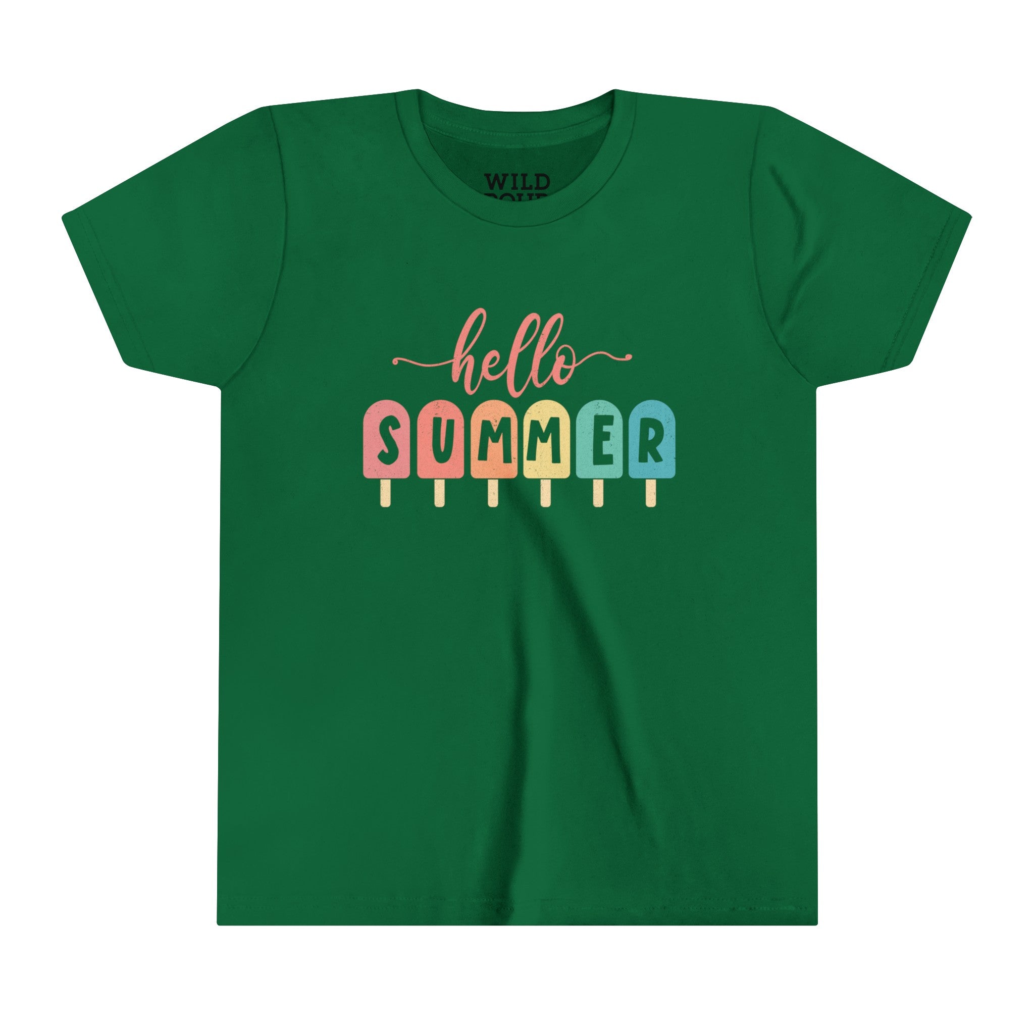 Hello Summer, Popsicles Youth Tee-Youth Tees-Wild Pour