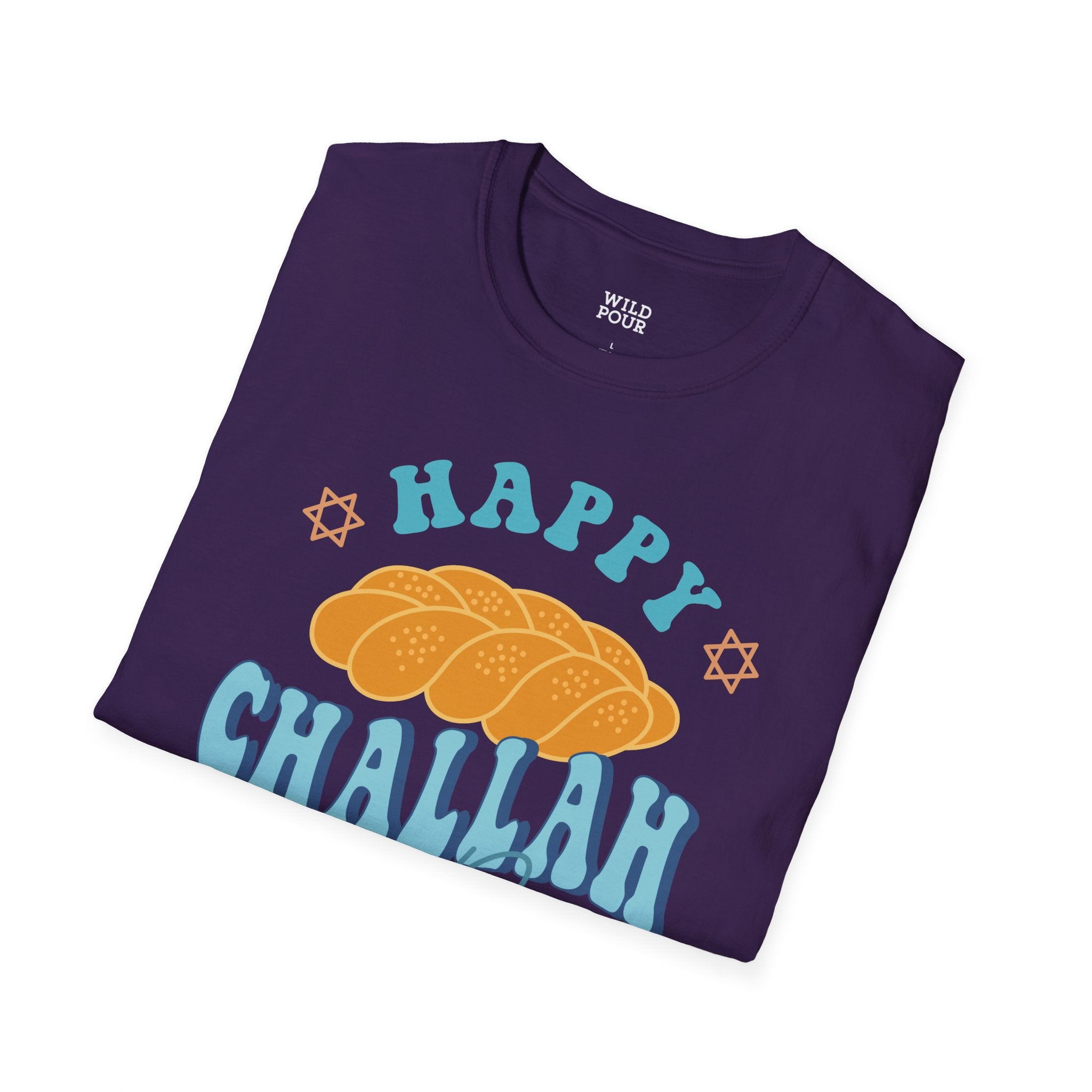 Happy Challah Days Tee-Adult Tees-Wild Pour