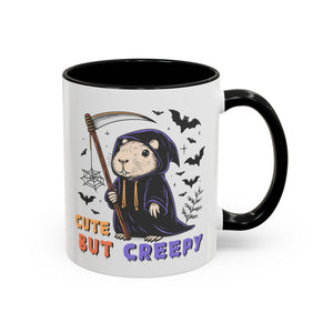 Cute But Creepy, Capybara Mug - Available in a variety of vibrant accent colors, and in 15oz and 11oz sizes. Dishwasher and microwave safe.