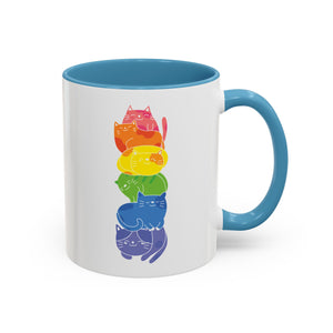 Rainbow Cat Stack Mug-Mug-Wild Pour