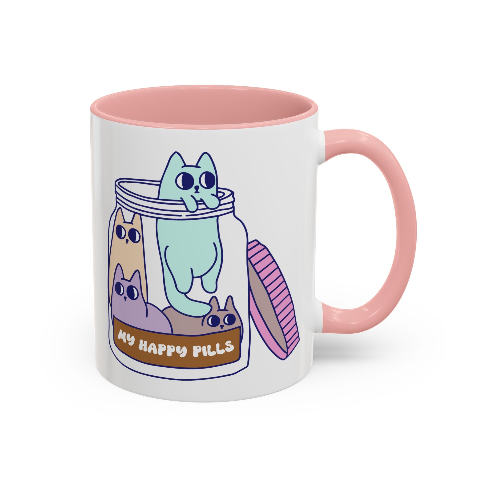 My Happy Pills, Cat Mug-Mug-Wild Pour