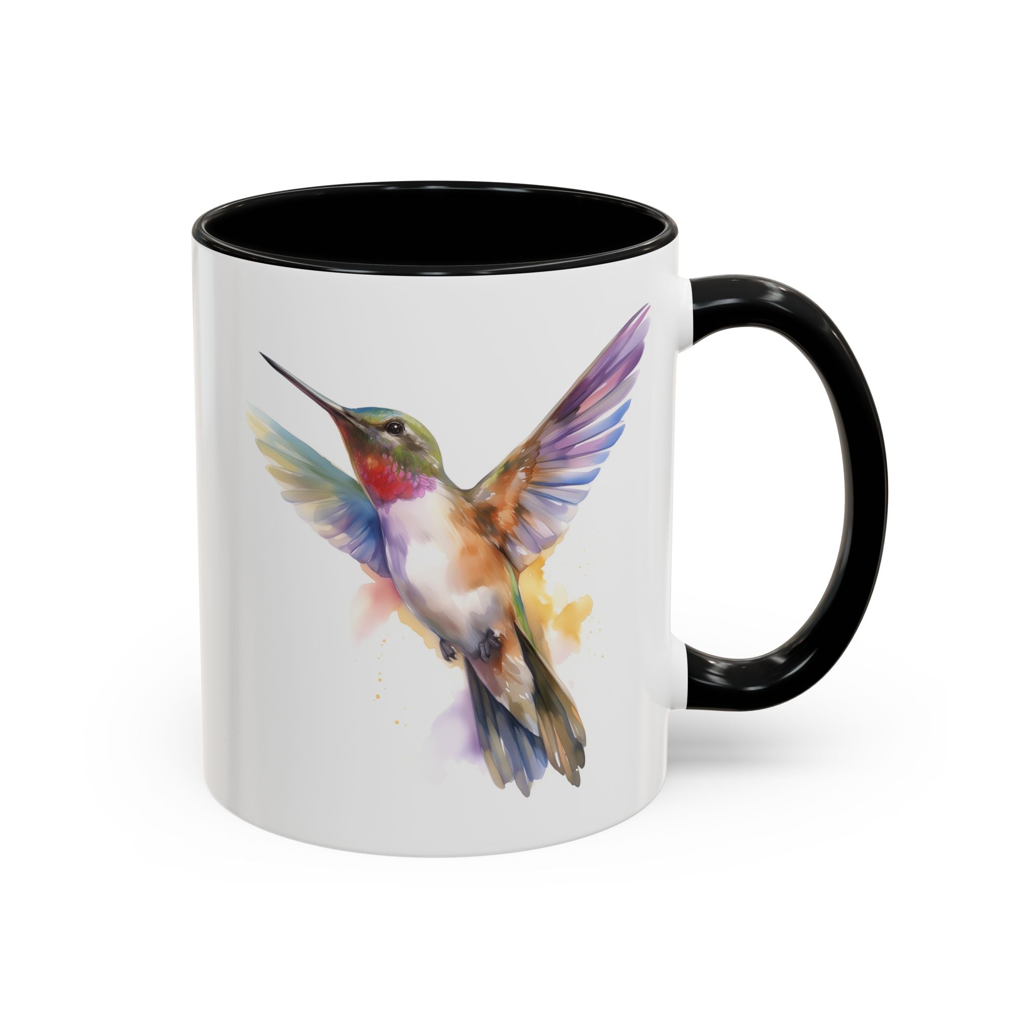 Hummingbird, Vibrant Watercolor Mug-Mug-Wild Pour